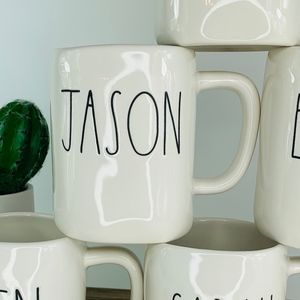 Rae Dunn Jason Coffee Mug ♡ Brand New